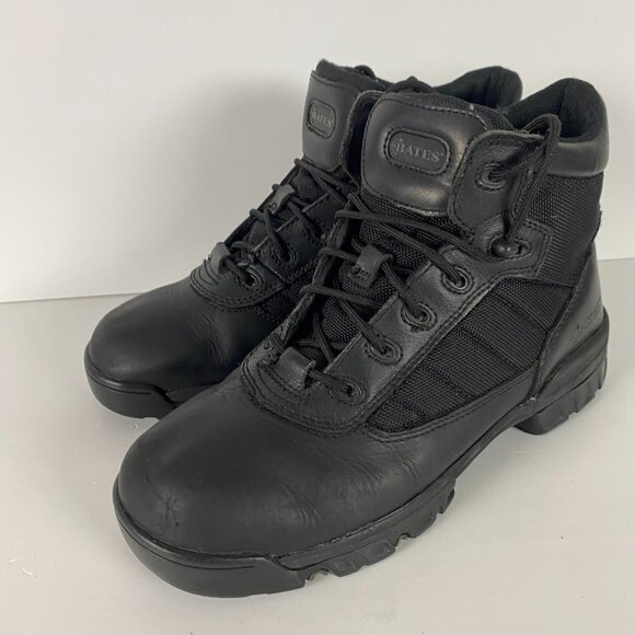 Bates Tactical Sport Combat Boots Men's 9 EW Black Leather Military E02262 - Picture 2 of 9